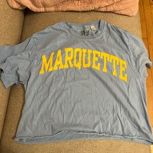 MARQUETTE cropped shirt